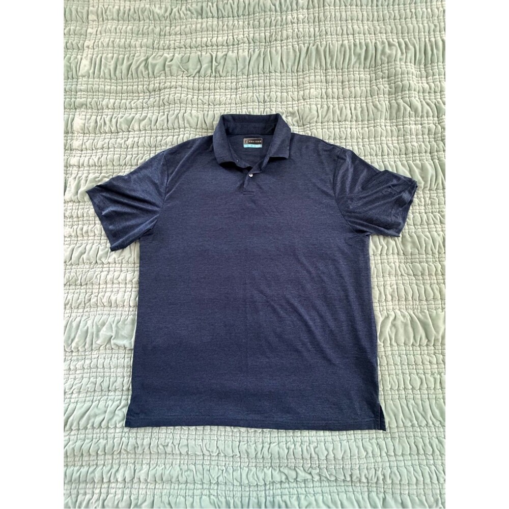 ProTour Men's Navy Heather Polo-Large